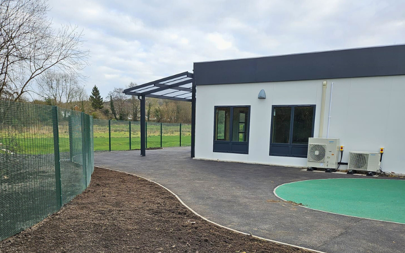 Shanco's groundworks on modular facility at twyn school early years school